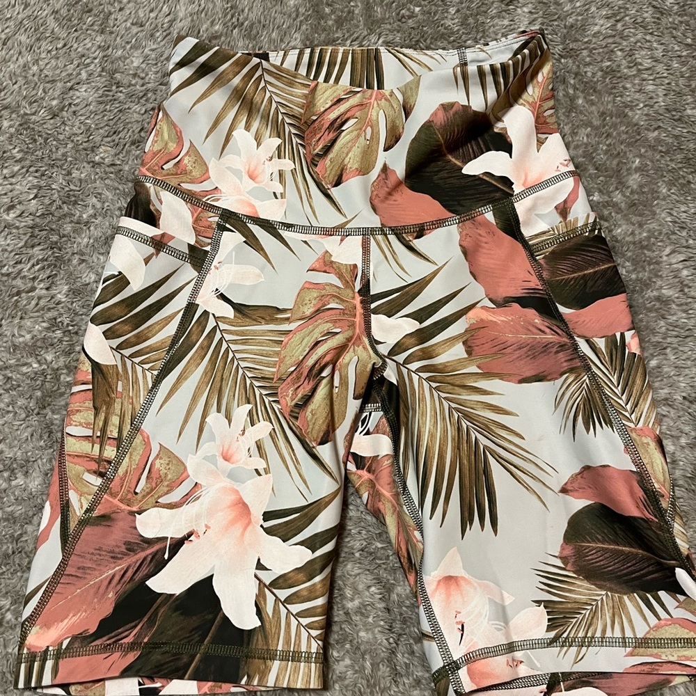 Floral Print Women's Bike Shorts